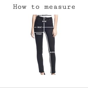 How to measure for denim jeans